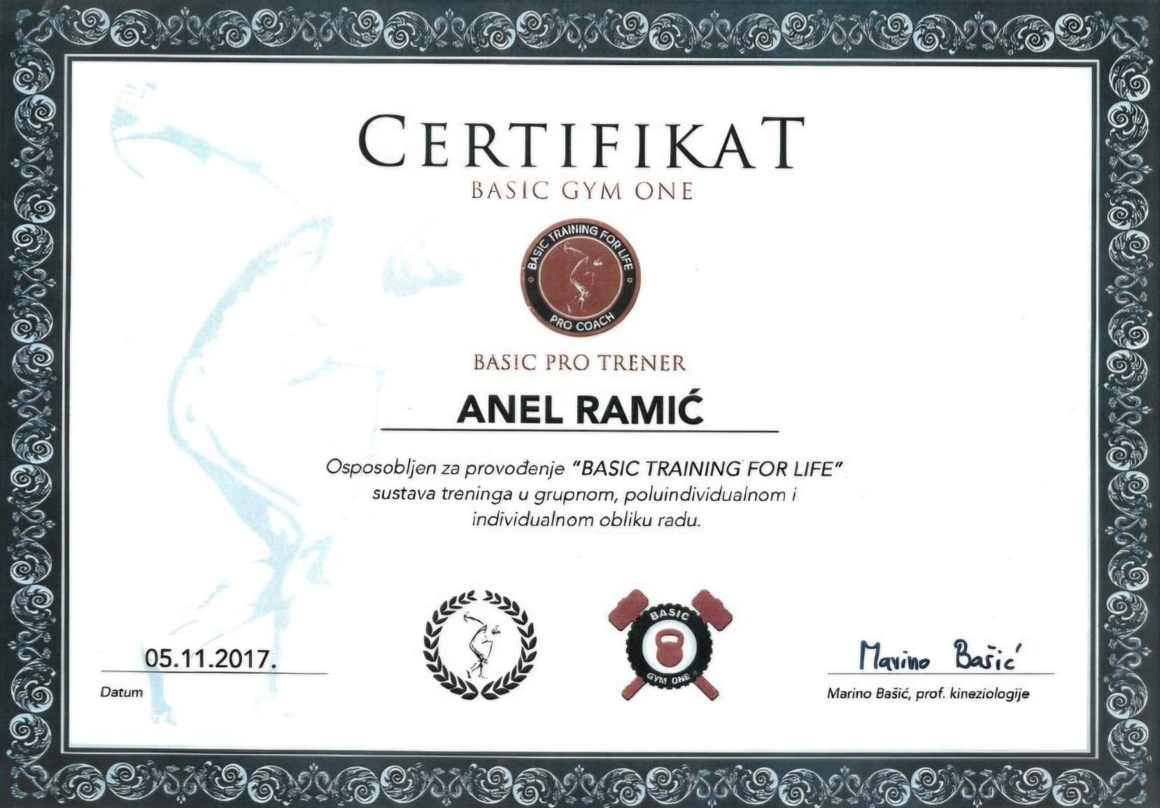 Basic Training for Life Certifikat